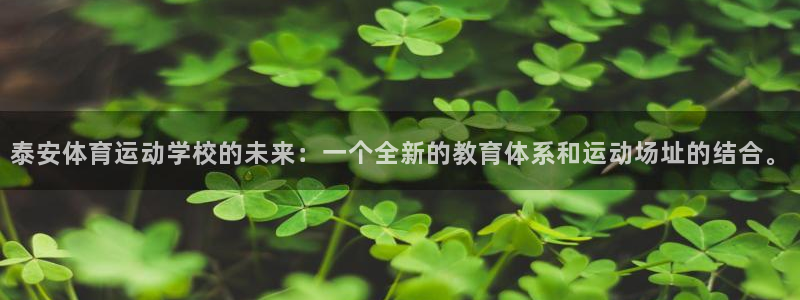 乐球体育直播无插件高清在线观看：泰安体育运动学校的未来：一个全新的教育体系和运动场址的结合。
